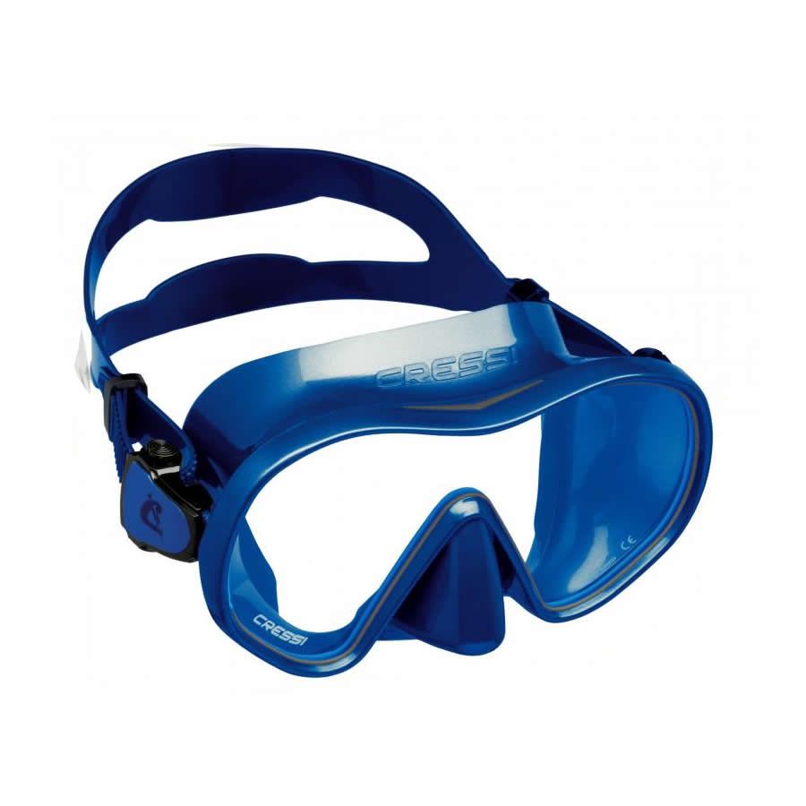 Cressi F Dual Mask Metal Blue Freedive And Spearfishing Buy And Sales