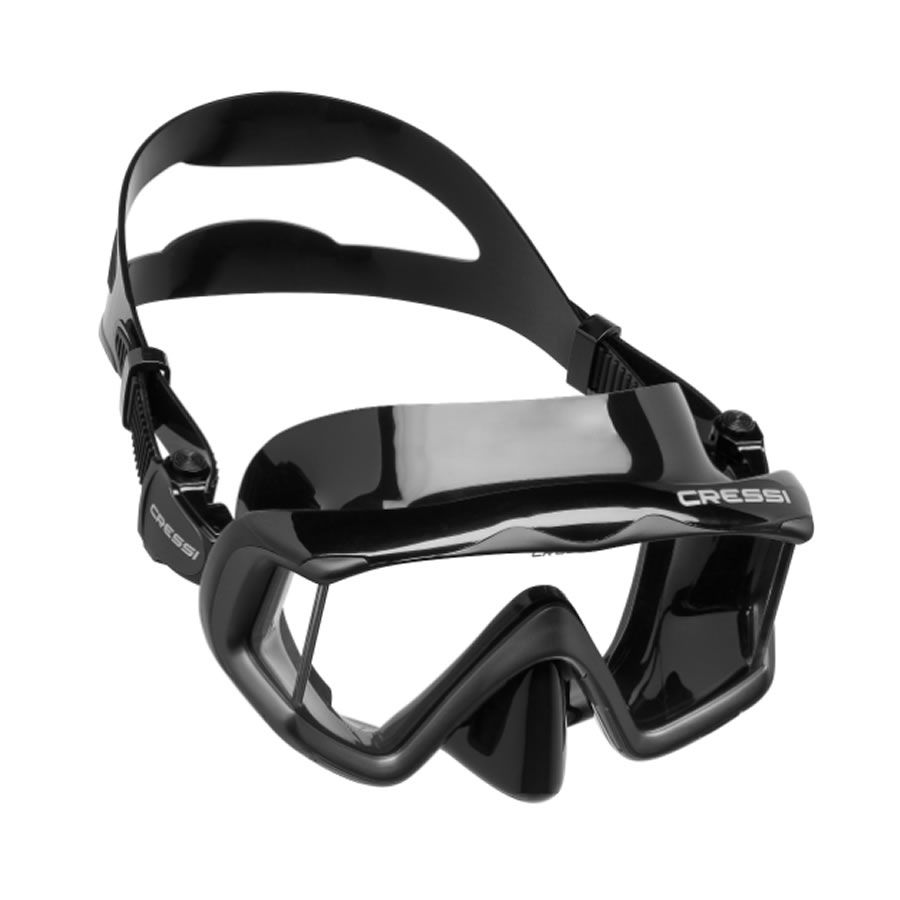 CRESSI CALIBRO SPERAFISHING FREEDIVING MASK BLACK MIRROR