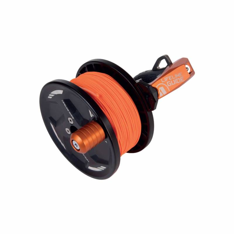 Apeks Lifeline Guide Reel 120 meters Orange Scuba Tech Diving Buy and