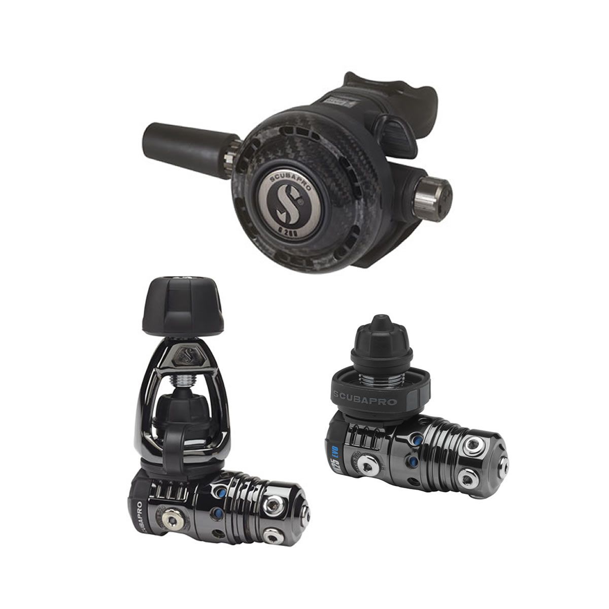 Scubapro MK25 EVO BT / G260 Carbon Black Tech Regulator Scuba Tech