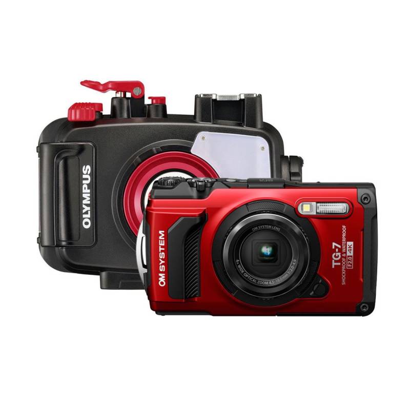 Olympus Pack Camera TG-7 & Housing PT-059 Red Scuba Diving Buy and ...