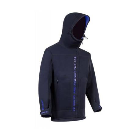 Neoprene deals hooded jacket