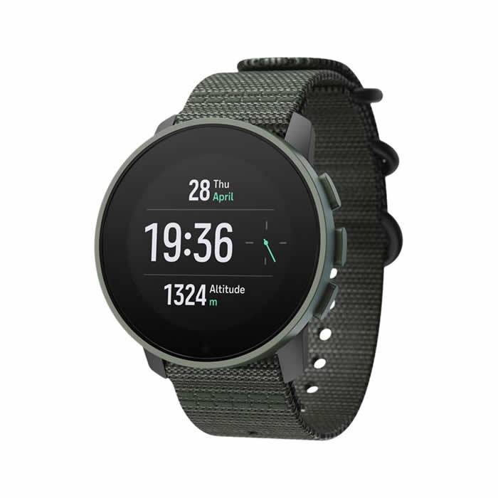 Correa silicona Suunto 9 Peak (verde-gris/blanco) 