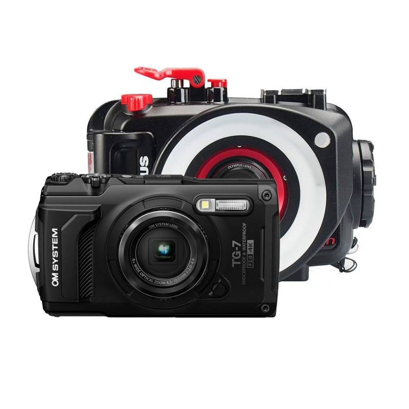 Olympus OM System TG-7 Black Super Macro Diver Kit Scuba Diving Buy and ...